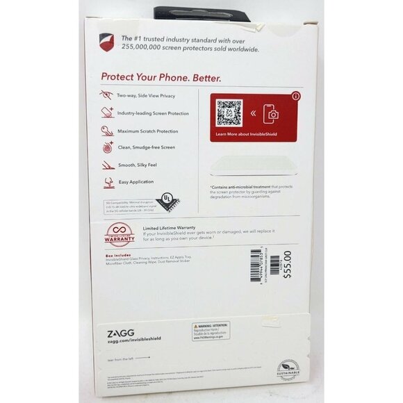 Zagg Glass Privacy Screen Protector for iPhone 13 Pro Max 2021, NEW - Picture 2 of 2